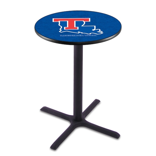 42" Blk Wrinkle Louisiana Tech Pub Table